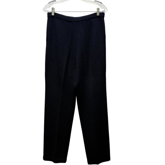 St. John Knit Black Pant & Jacket Suit Set Size 4/6 2p - Picture 10 of 13